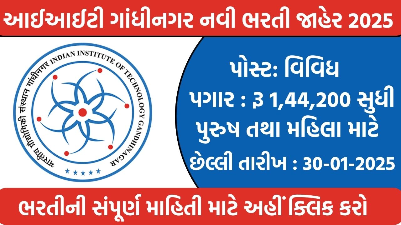 IIT Gandhinagar Recruitment 2025